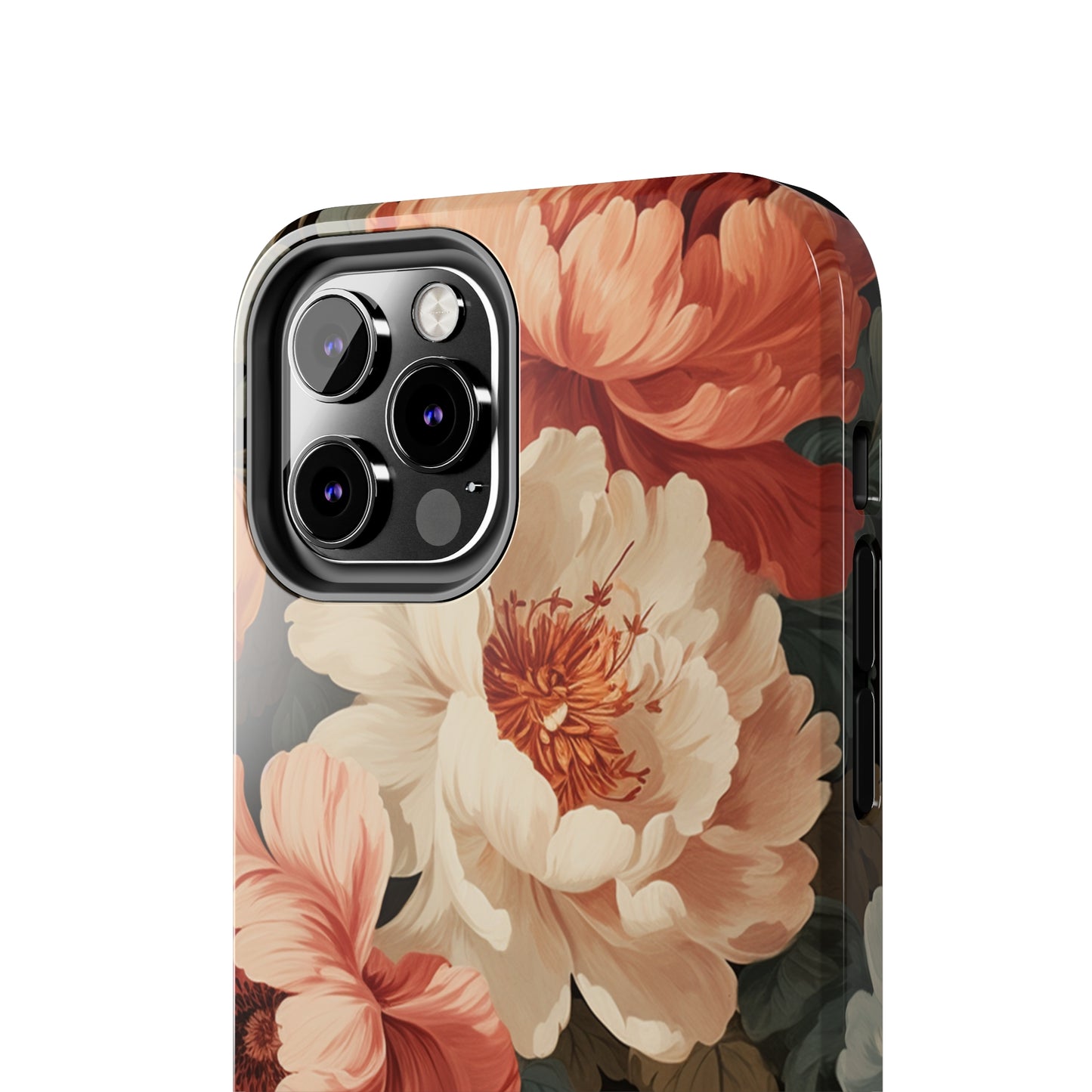 Vintage Floral Aesthetic Phone Tough Case Antique Print for iPhone 14 11 Pro 12 13 XR XS X 7+ 8 Boho Nature Flowers Cottage Core