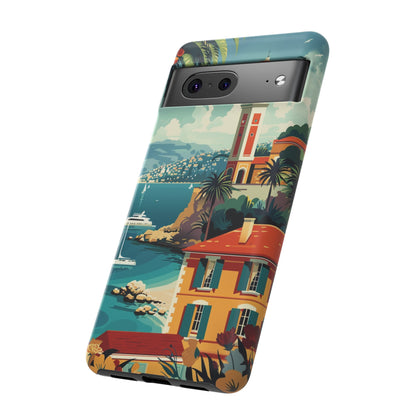 Midcentury French Riviera Landscape Painting Phone Case