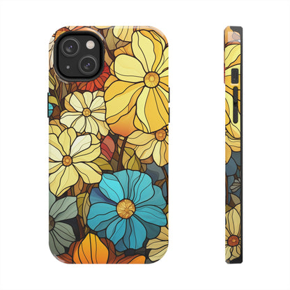 Kaleidoscopic Elegance: Stained Glass Vintage Floral iPhone Case – Timeless Beauty Illuminated