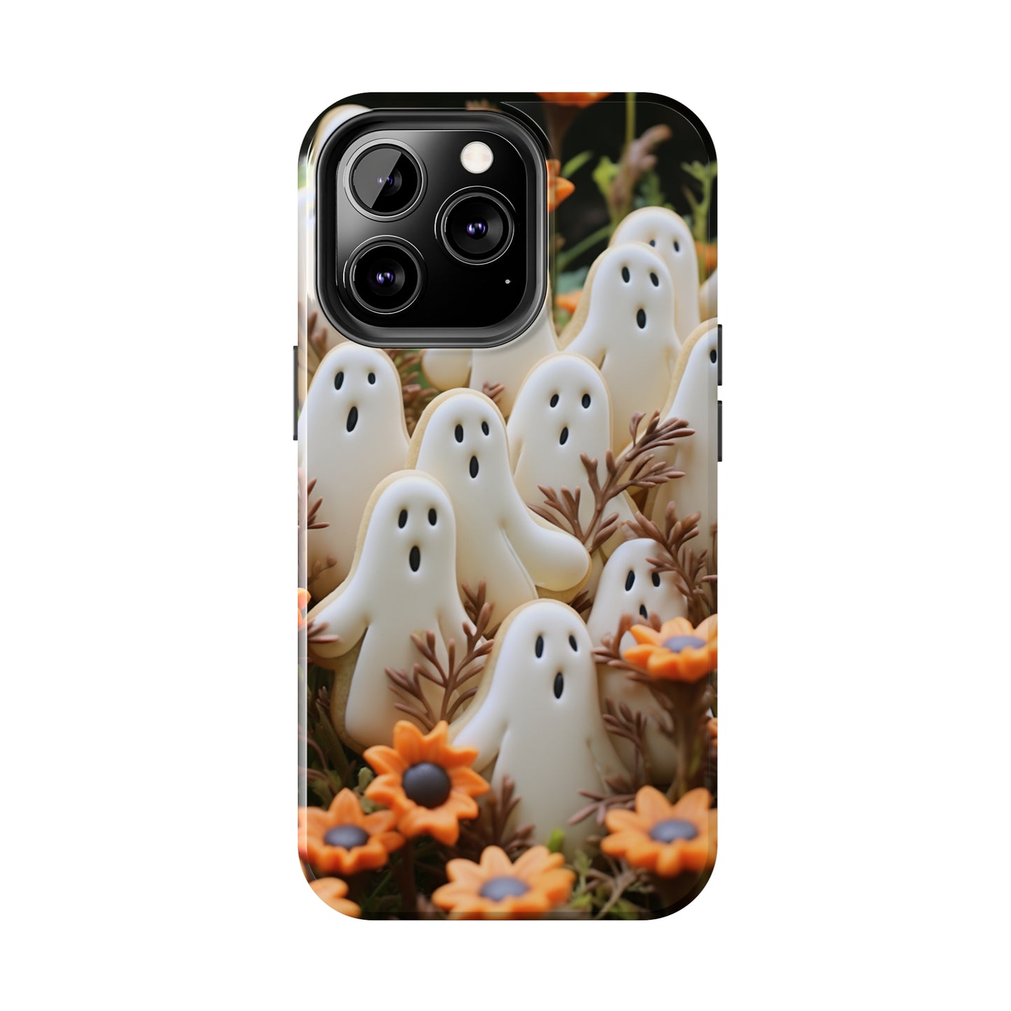 Sweet Spook: Cute Halloween Cookie Ghost | Adorable & Festive Accessory for iPhone Models 11 through 14 Pro Max