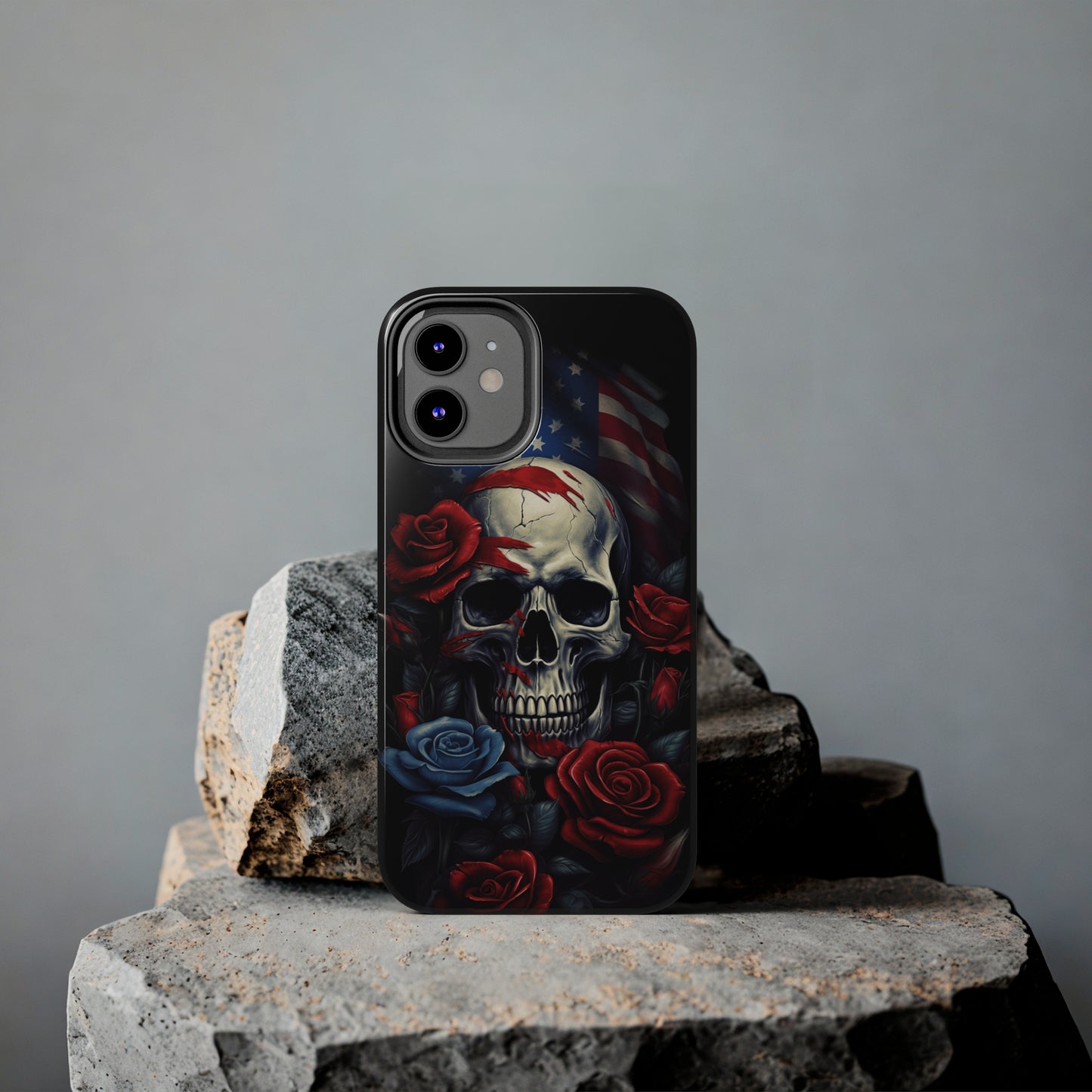 Skull USA Flag iPhone Case | Patriotic Edge with Stylish Protection