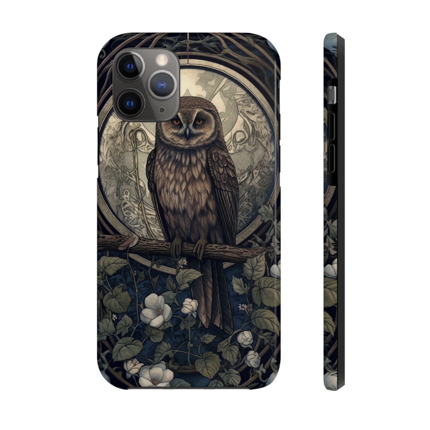 The Hermit Owl | Dark Academia Aesthetic Retro Tough iPhone Case | Embrace Mystical Vibes with Captivating Tarot Art and Reliable Protection