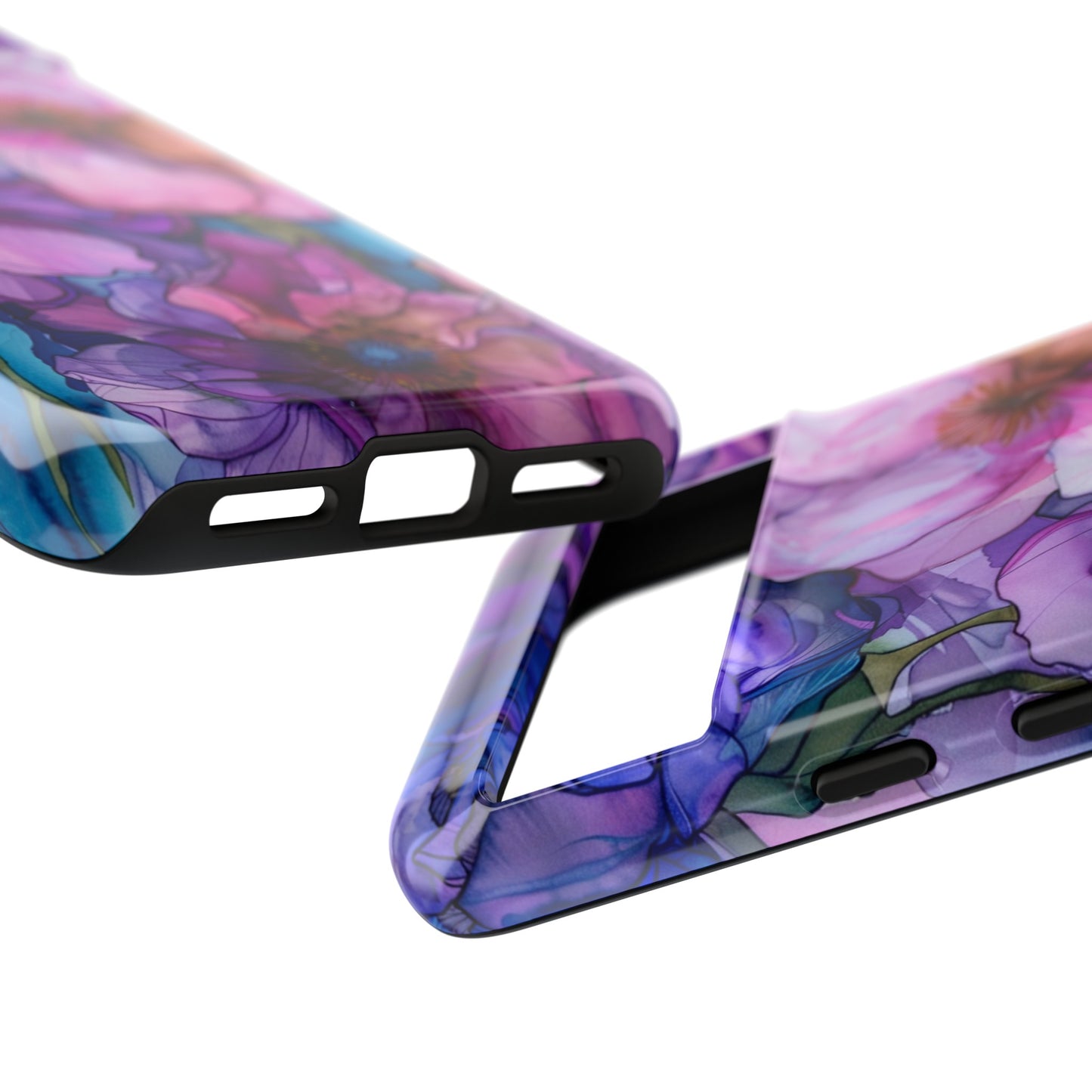 Purple Flower Stained Glass Phone Case