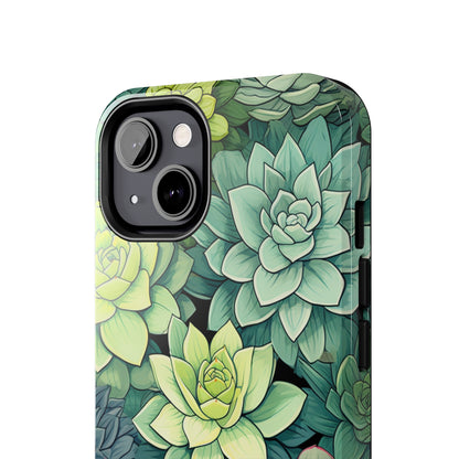 Succulent Desert Cactus Floral iPhone Case | Embrace the Beauty of Arid Elegance