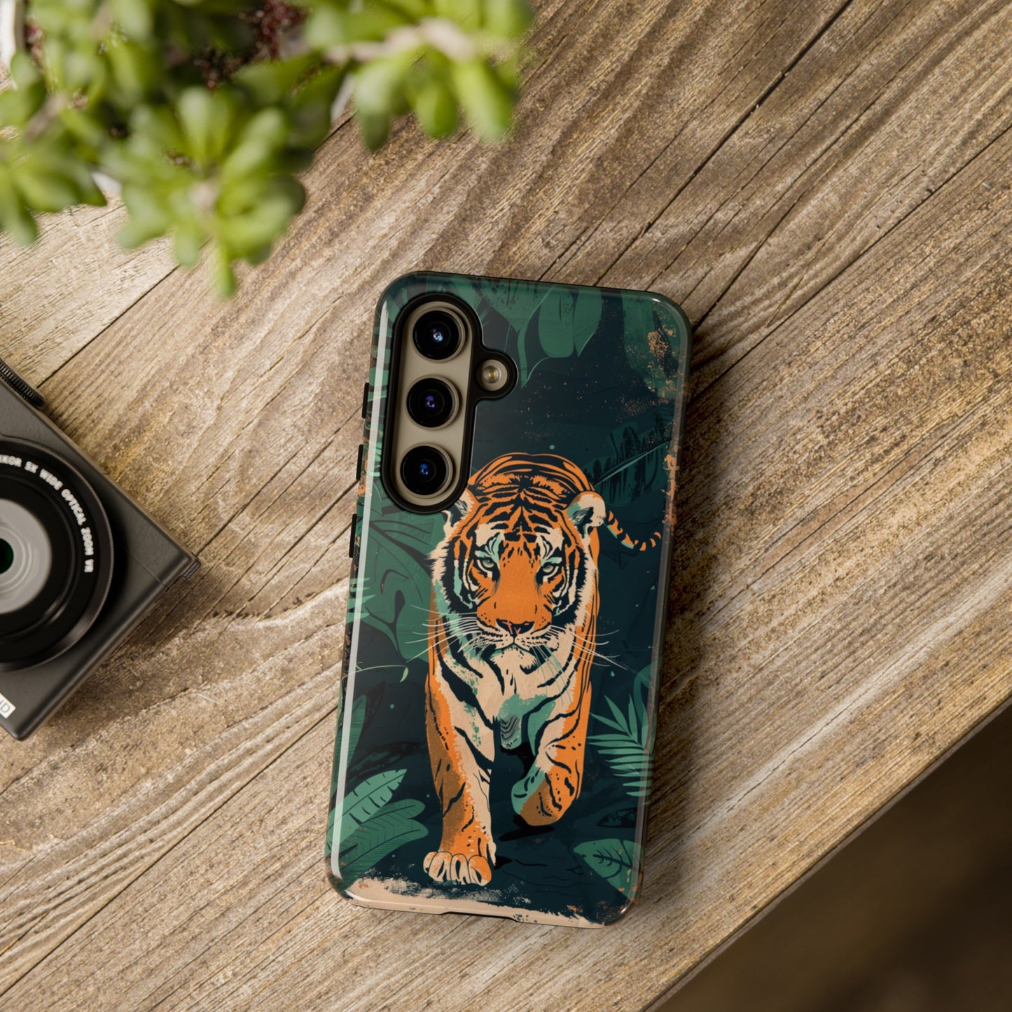 Retro Jungle Tiger Phone Case