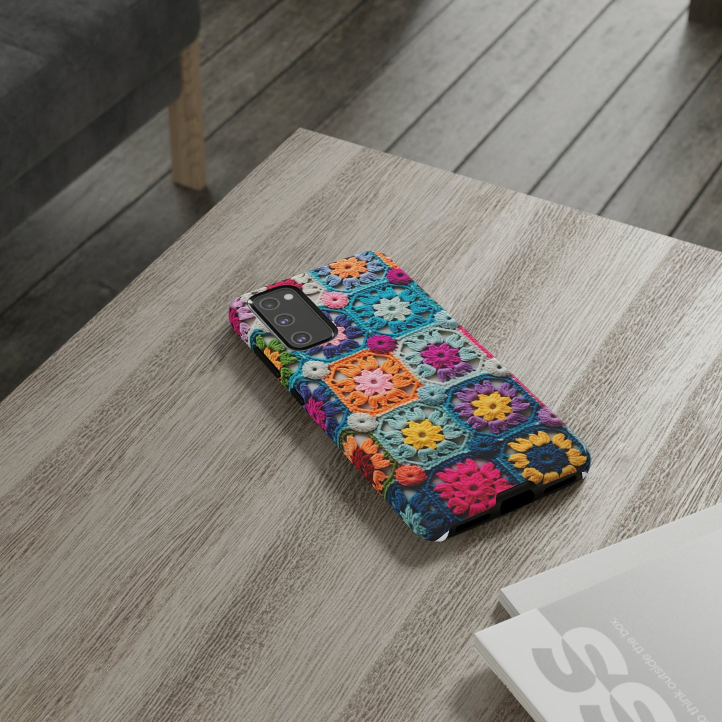 Vintage Crochet Blanket Look Phone Case