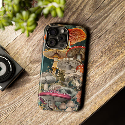 Vintage Illustration Mushroom Collage Phone Case