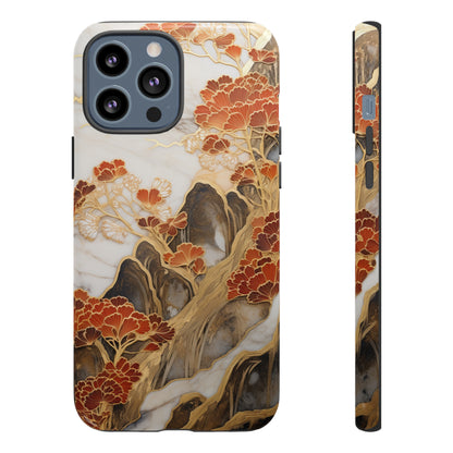 Chiyogami Floral Tough iPhone Case Galaxy S23 S22 S21 S20 Plus Ultra | Iphone 14 13 12 11 8 Pro Max Mini | Pixel 7 6 Pro 5 | Japanese Boho