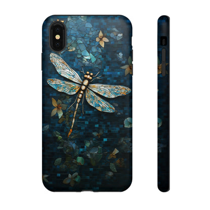 Vintage Mosaic Style Dragonfly