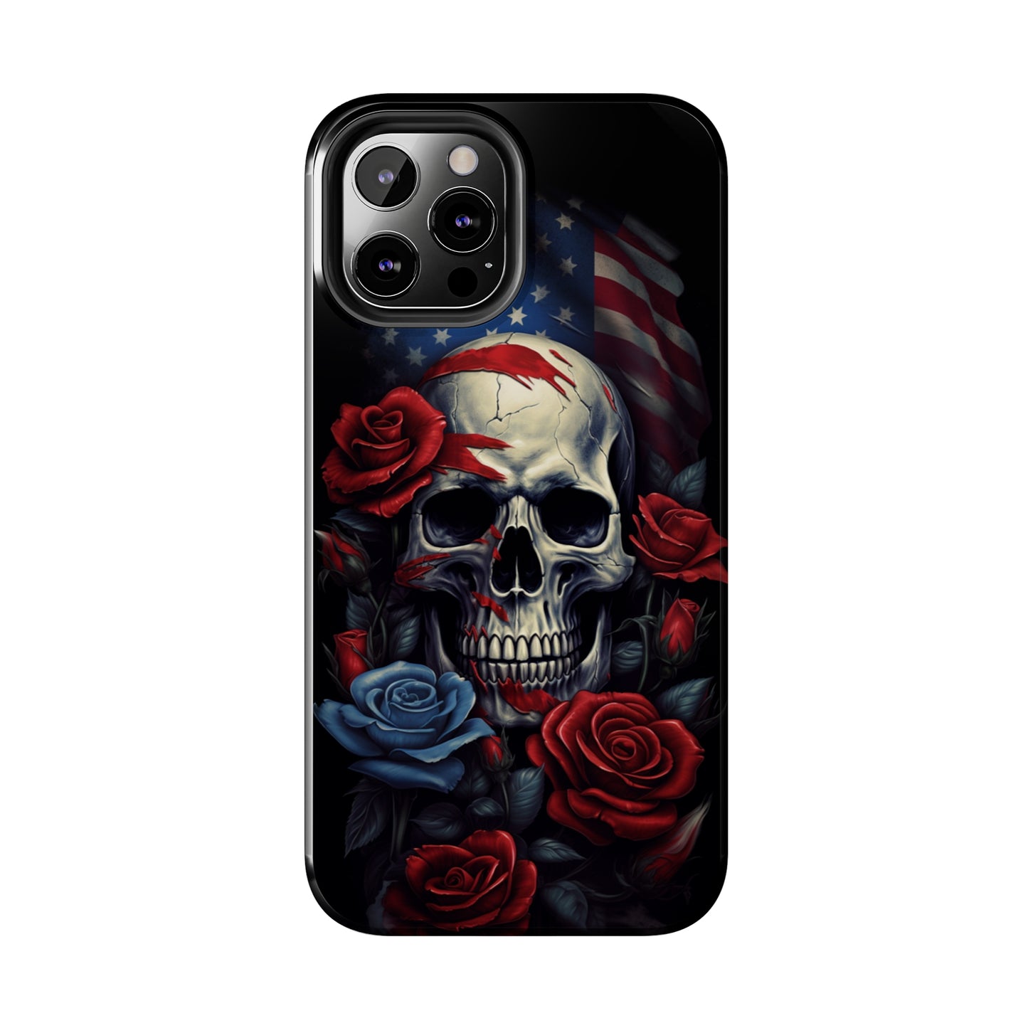 Skull USA Flag iPhone Case | Patriotic Edge with Stylish Protection