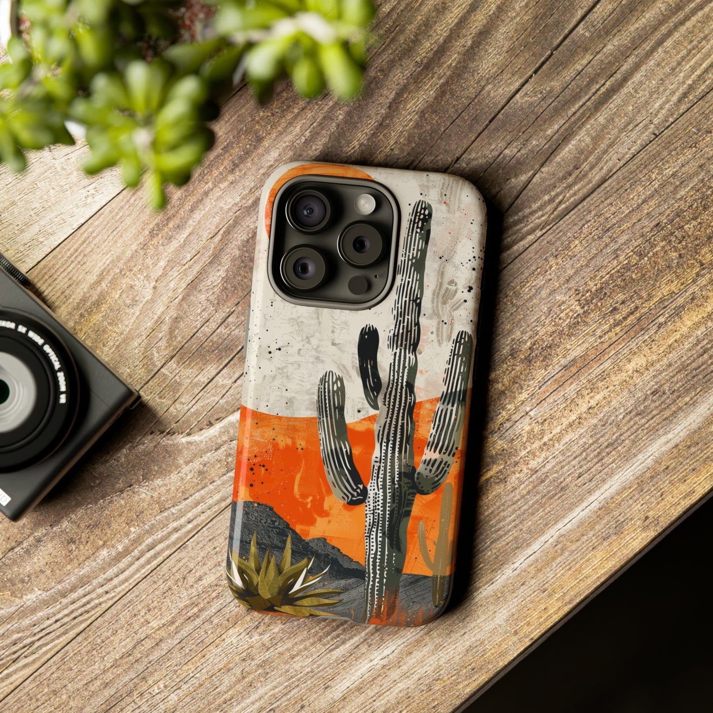 Desert Cactus Western iPhone Case