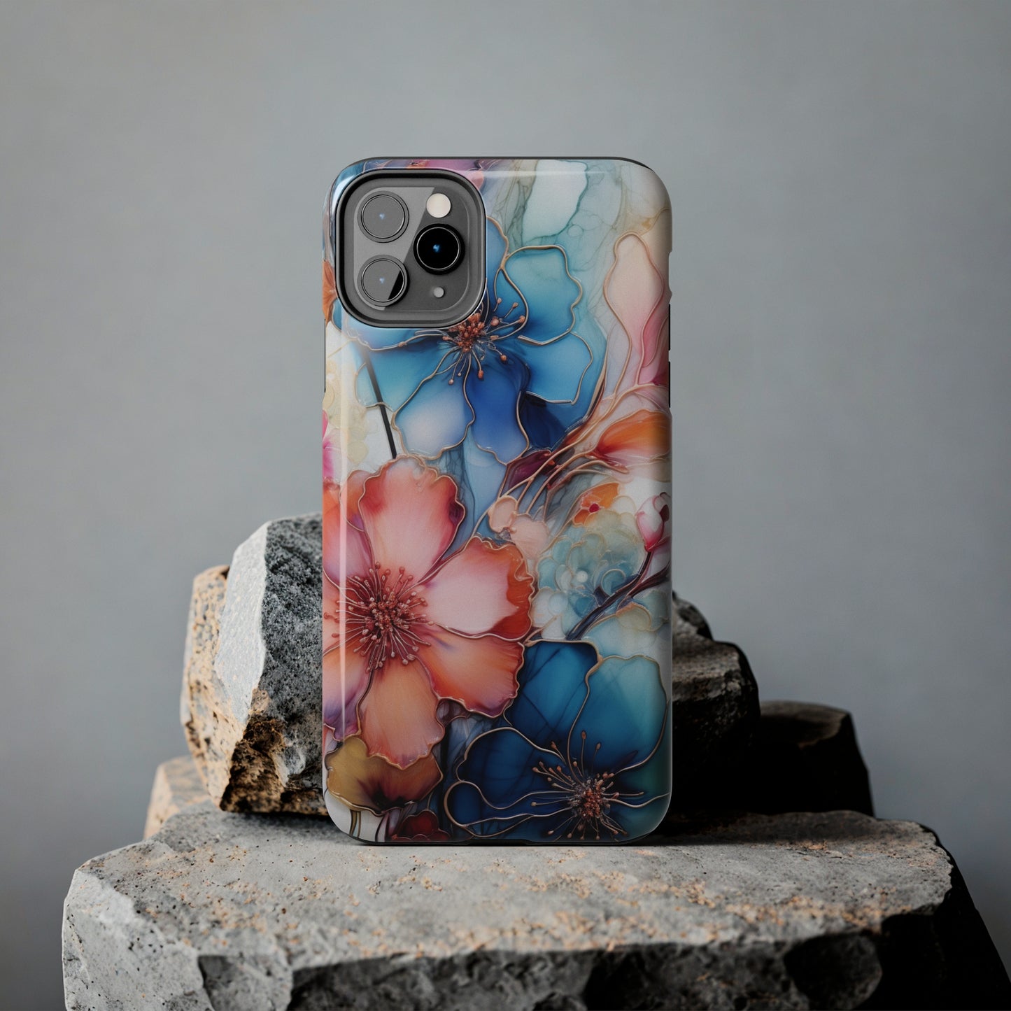 Marbled Watercolor iPhone Case | Embrace the Mesmerizing Multicolor Art