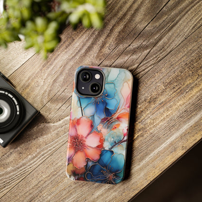 Marbled Watercolor iPhone Case | Embrace the Mesmerizing Multicolor Art