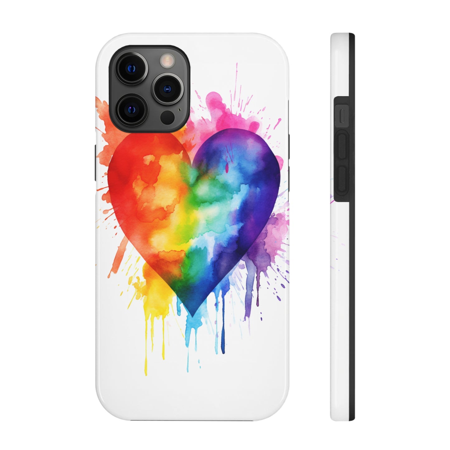 Gay Pride Rainbow Heart iPhone Case | Embrace Love, Equality, and LGBTQ+ Pride