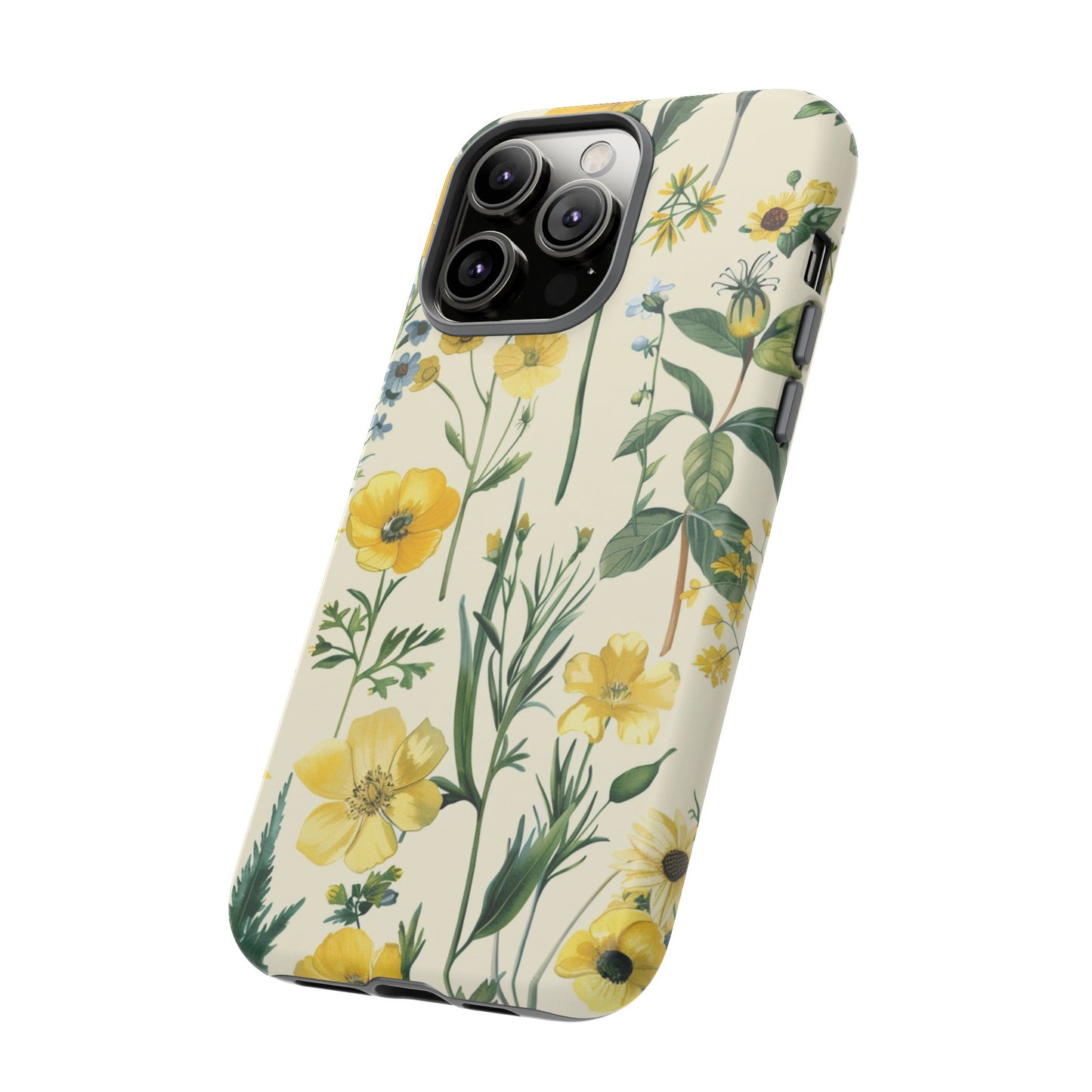 Floral Sage Yellow Wildflower Phone Case