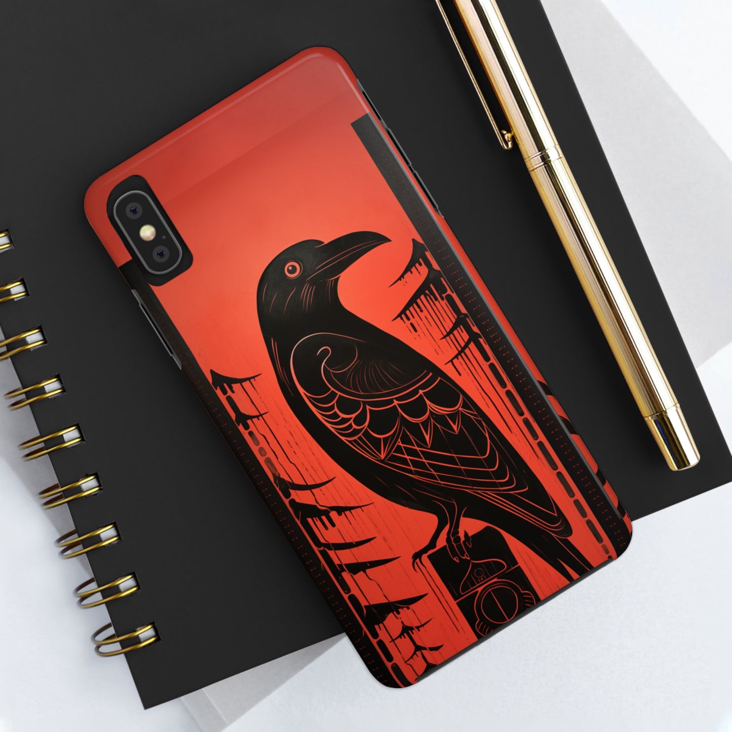 Mystic Totem: Northwest Native American Tribal Raven | Cultural Heritage iPhone Case