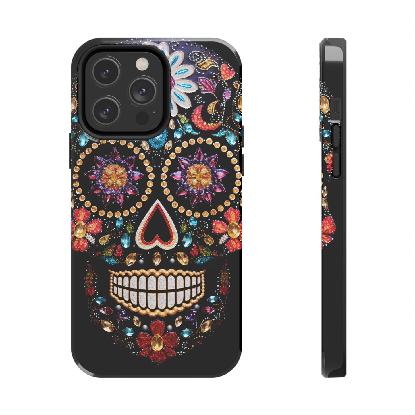 Sugar Skull iPhone Case | Dia de los Muertos Design for Apple iPhone | Halloween Aesthetic