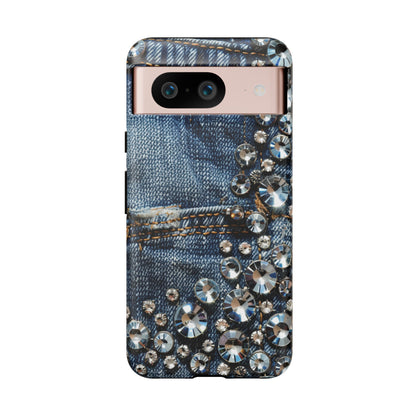 Blue Jean Queen Rhinestone Bling Phone Case