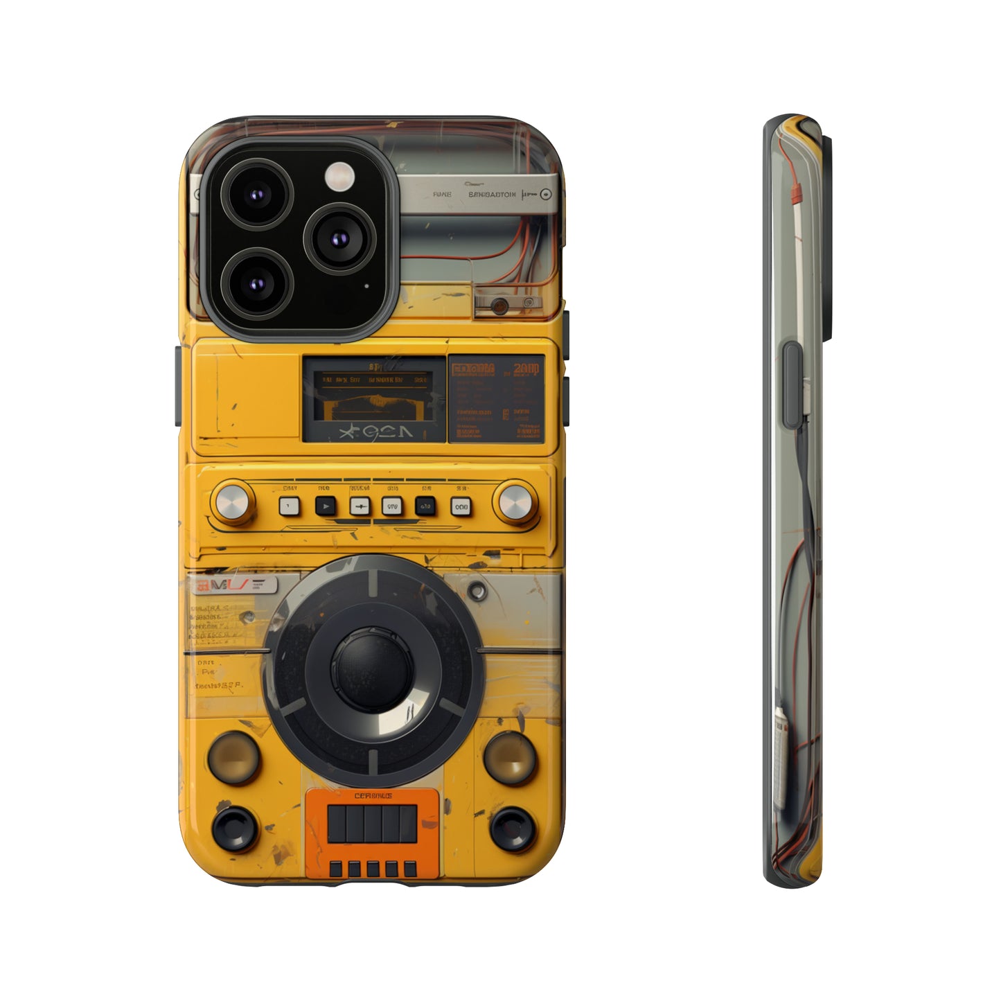 Cyberpunk Techno Gadget Walkman: Premium Phone Tough Case for iPhone, Samsung Galaxy, and Google Pixel