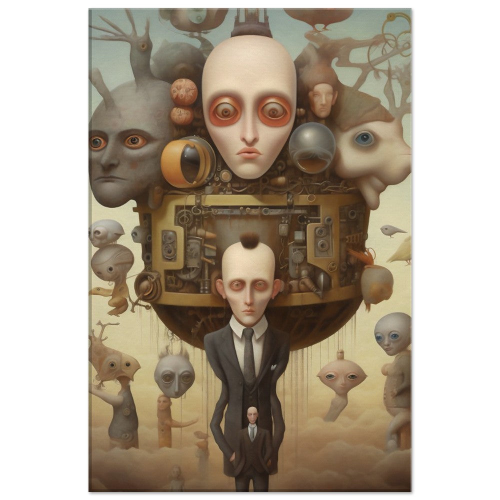 Surrealistic Business as Usual Canvas Art Print