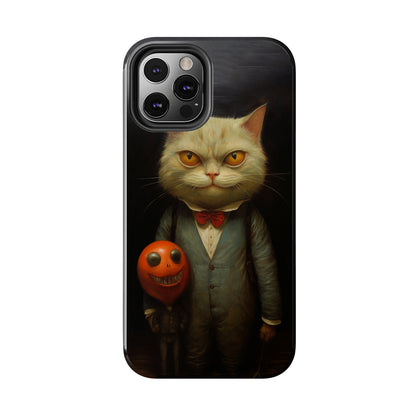 Creepy Spooky Halloween Cat iPhone Case | Dark Academia, Goth