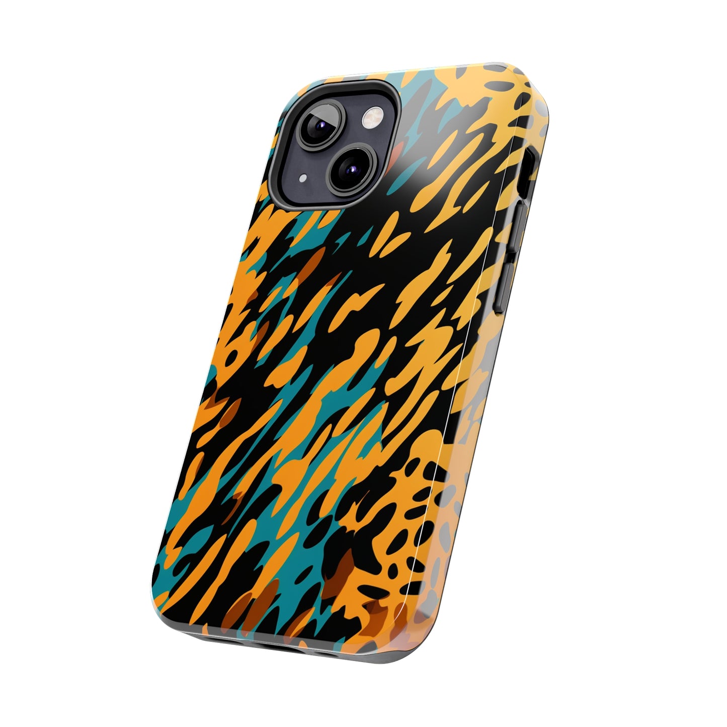 Luxury Leopard & Retro Magic Zebra: The Ultimate Wild Duo iPhone Case