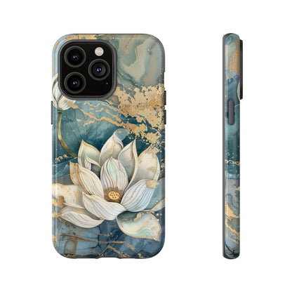 Zen Lotus Gold Floral Phone Case