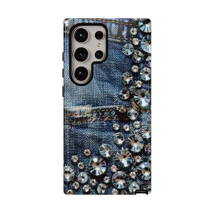 Blue Jean Queen Rhinestone Bling Phone Case