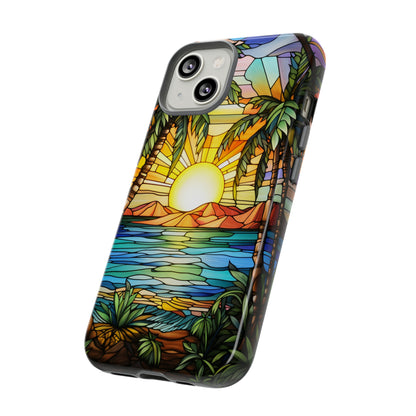 Tropical beach phone case