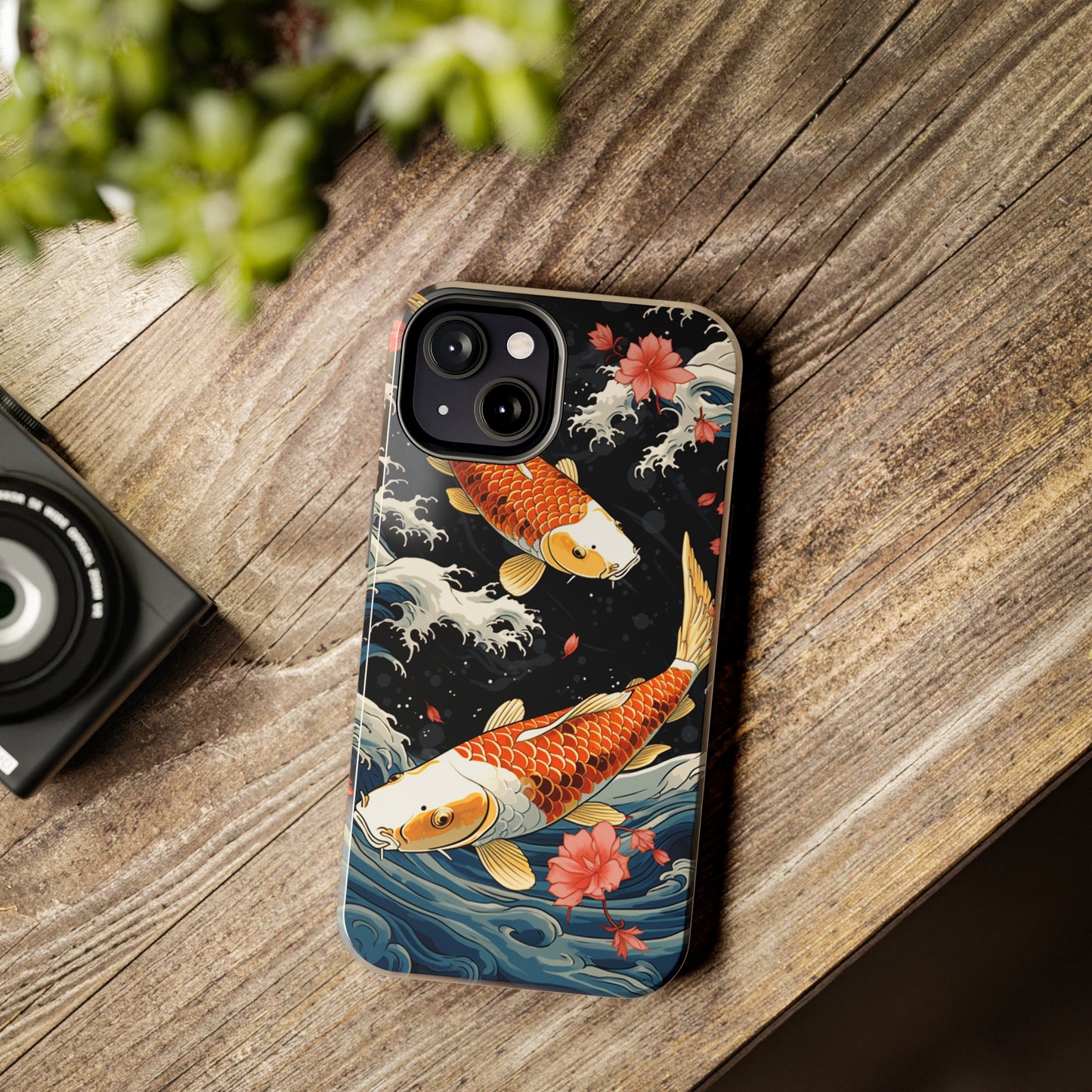 Graceful Flow: Koi Fish Inspired | Japanese Art Masterpiece iPhone Case