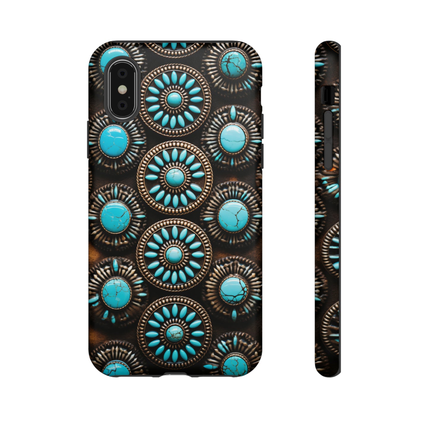 Vintage Navajo Native American Turquoise Concho Phone Case