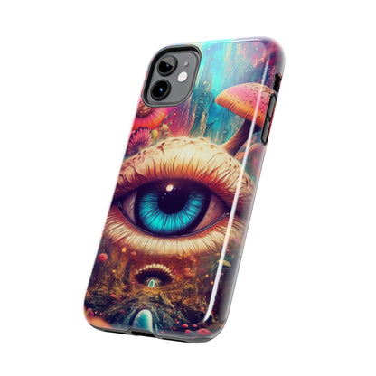 Eye of the Mushroom Psychedelic Art iPhone Case | Embrace the Trippy Enigma