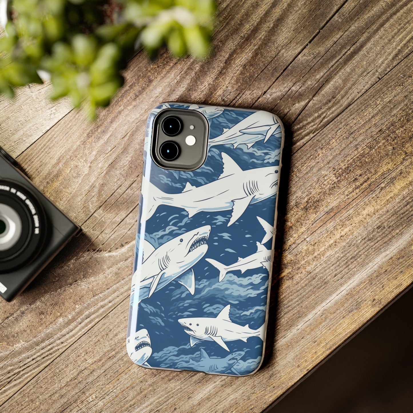 Shark Design: Dive into the Depths with an Aquatic Adventure iPhone Case