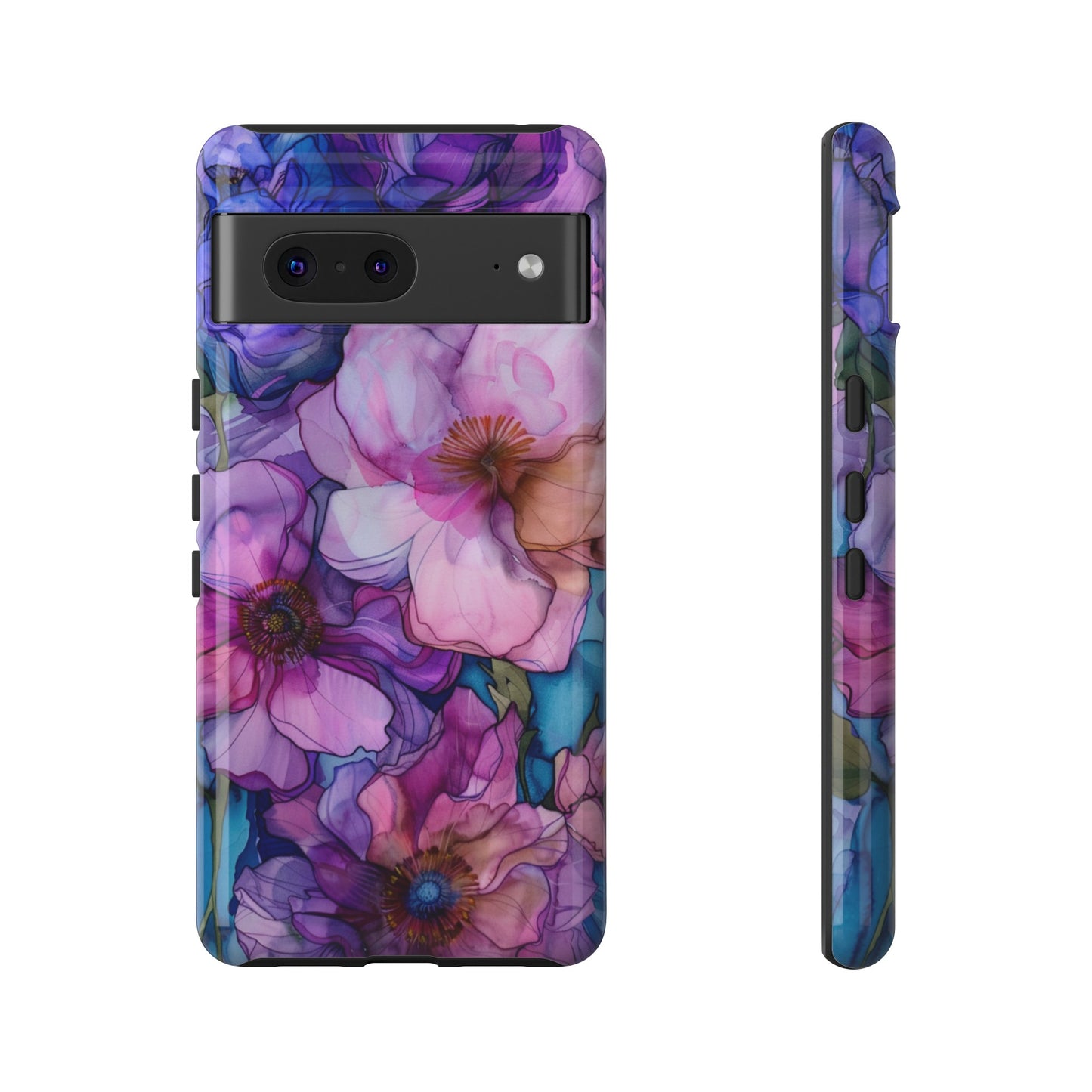 Purple Flower Stained Glass Phone Case