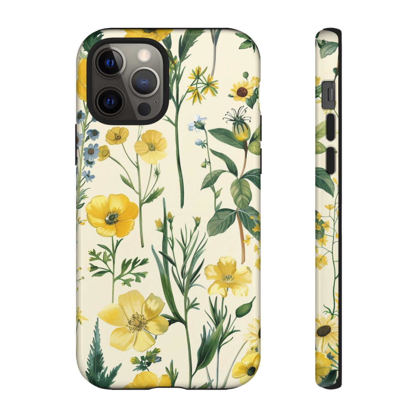 Floral Sage Yellow Wildflower Phone Case