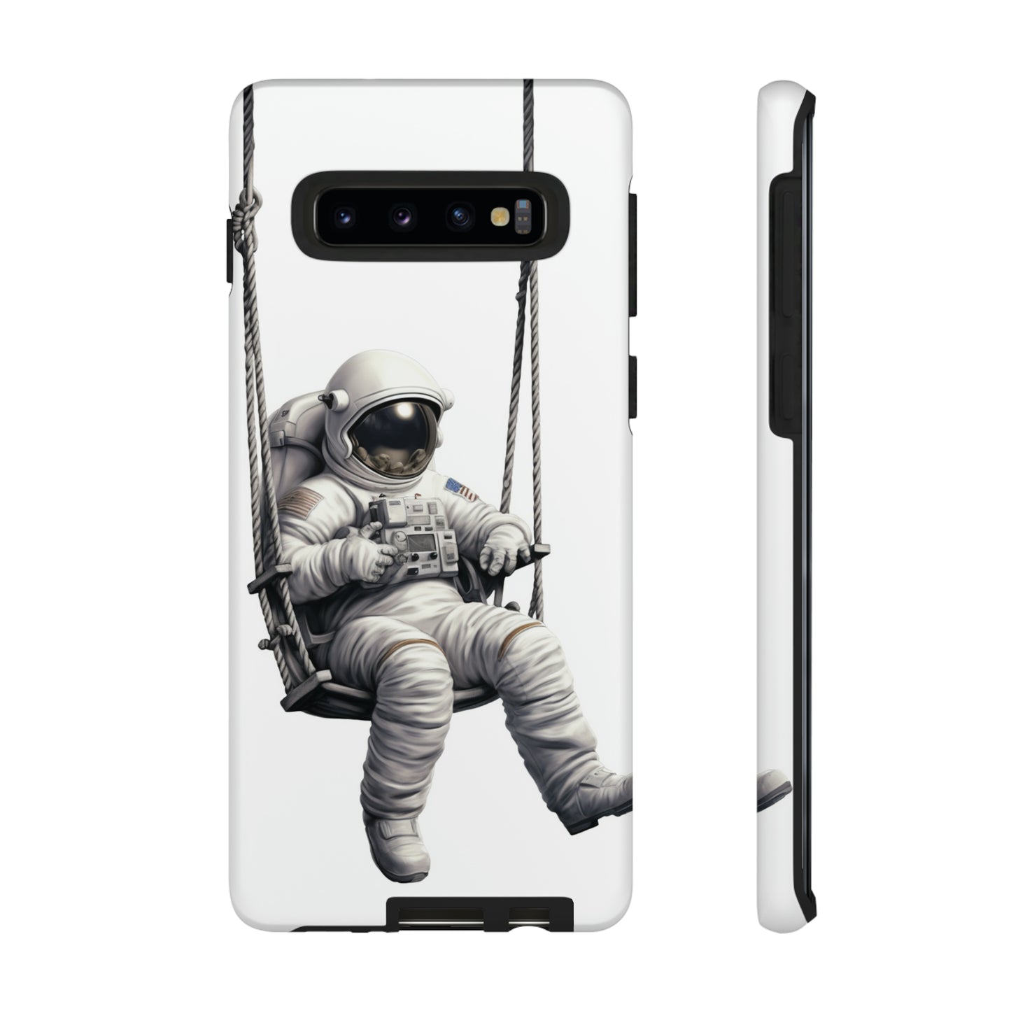 Astronaut on a Swing Phone Case