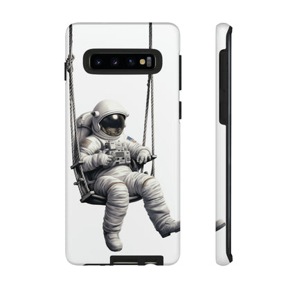 Astronaut on a Swing Phone Case