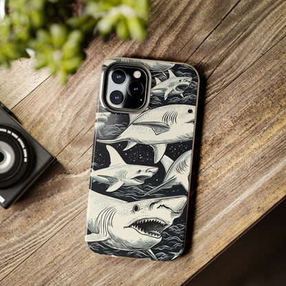 Shark Design | Swimming with the Sharks Aquatic Adventure iPhone 13 Case