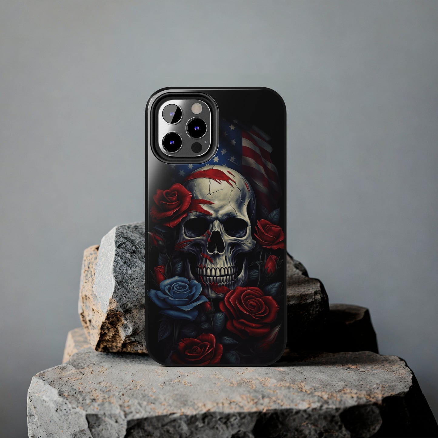 Skull USA Flag iPhone Case | Patriotic Edge with Stylish Protection