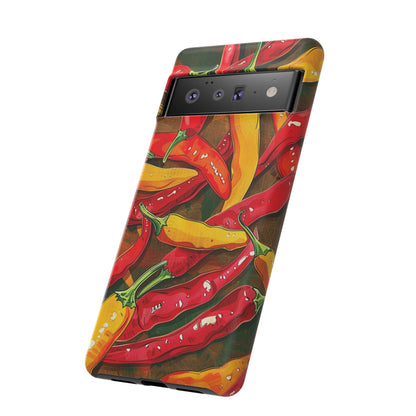 Yellow and Red Chili Peppers Phone Case