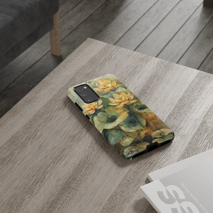 Zen Lotus Watercolor Painting iPhone 15 Case