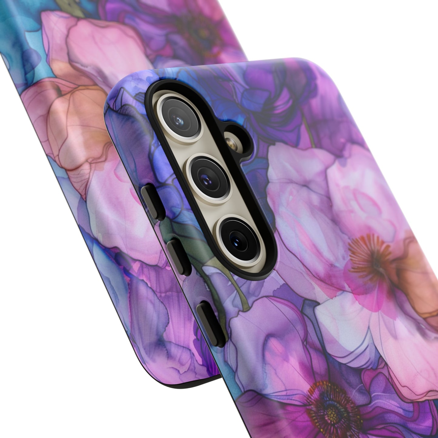 Purple Flower Stained Glass Phone Case