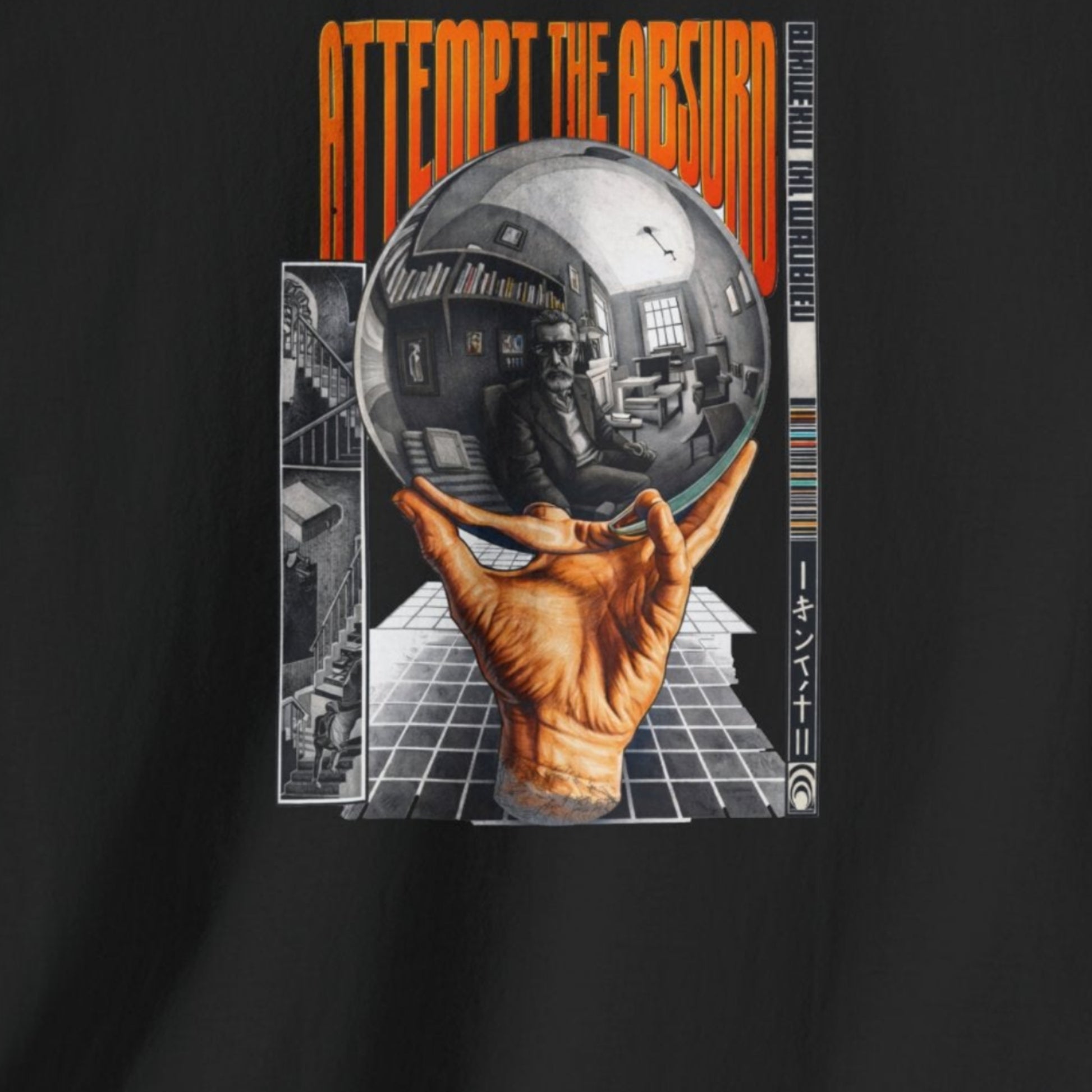 vintage optical illusion art t shirt