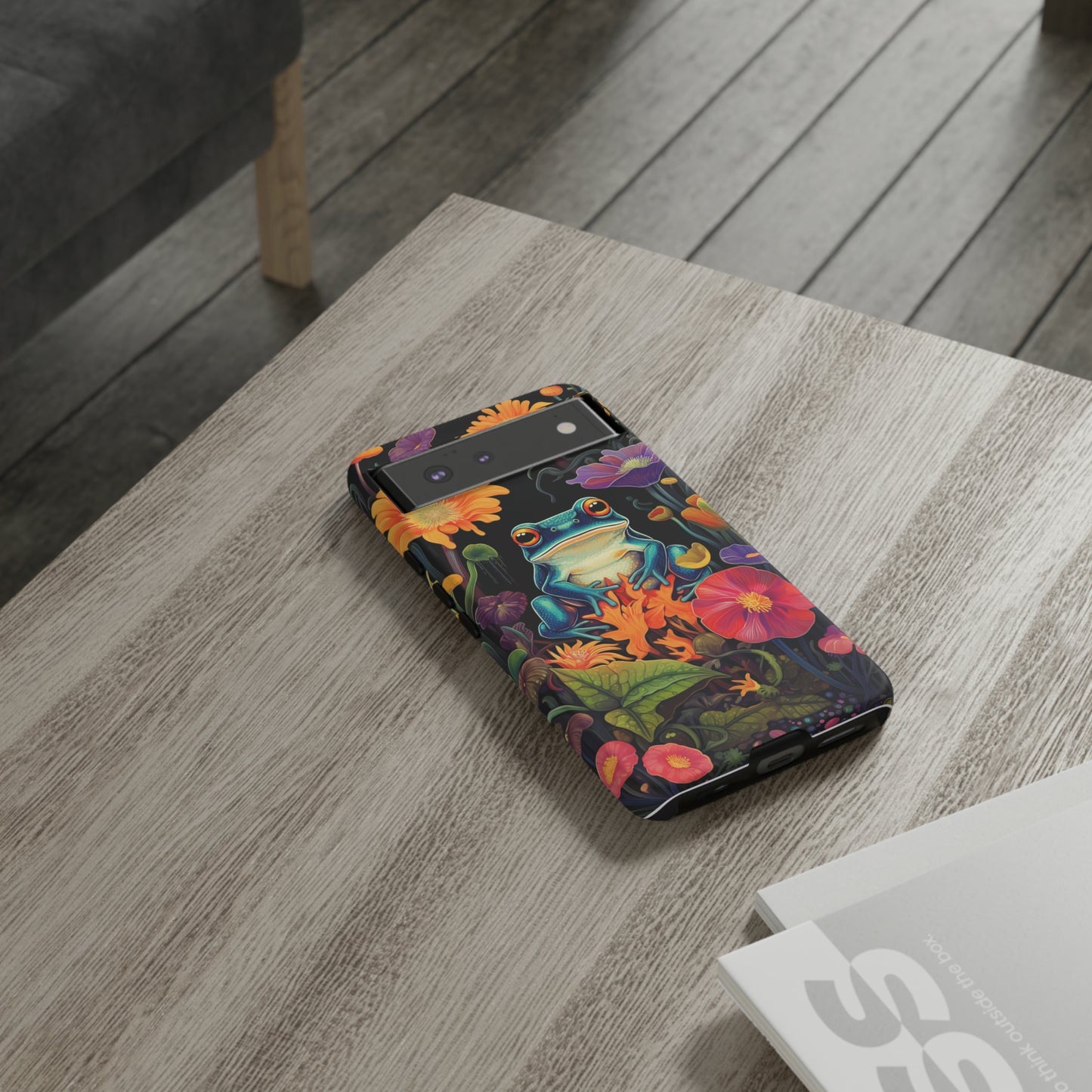 Floral Frogs Elegance Phone Case for Google Pixel, iPhone & Samsung Galaxy