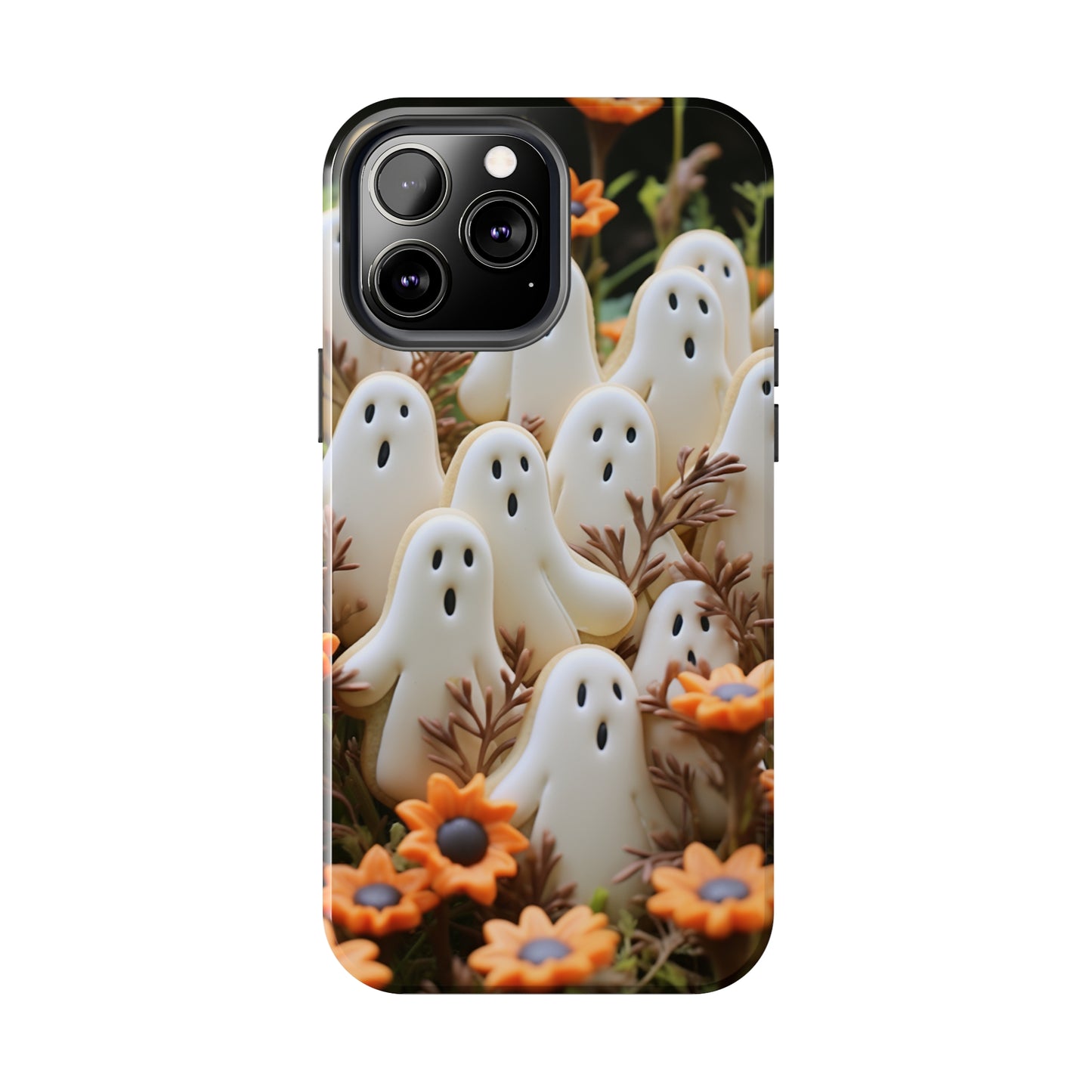 Sweet Spook: Cute Halloween Cookie Ghost | Adorable & Festive Accessory for iPhone Models 11 through 14 Pro Max