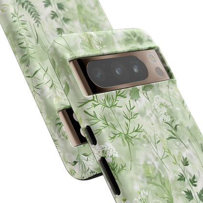 Floral Sage Green Wildflower Phone Case