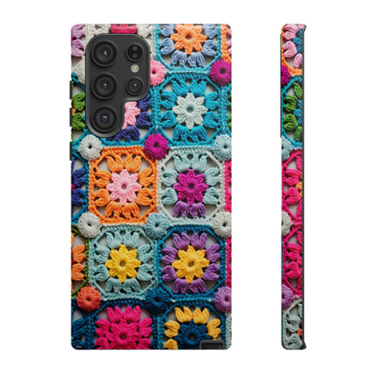 Vintage Crochet Blanket Look Phone Case