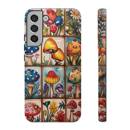 Trippy Magic Mushroom Tile  Abstract Art Phone Case