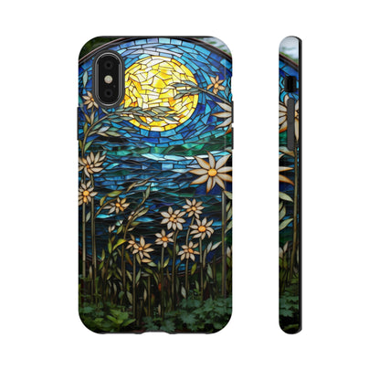 Vintage floral glass pattern on Google Pixel 7 case