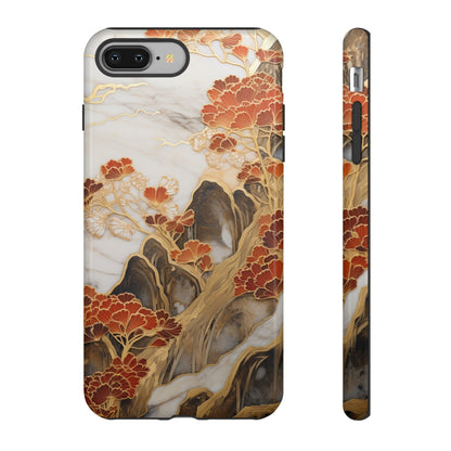 Chiyogami Floral Tough iPhone Case Galaxy S23 S22 S21 S20 Plus Ultra | Iphone 14 13 12 11 8 Pro Max Mini | Pixel 7 6 Pro 5 | Japanese Boho